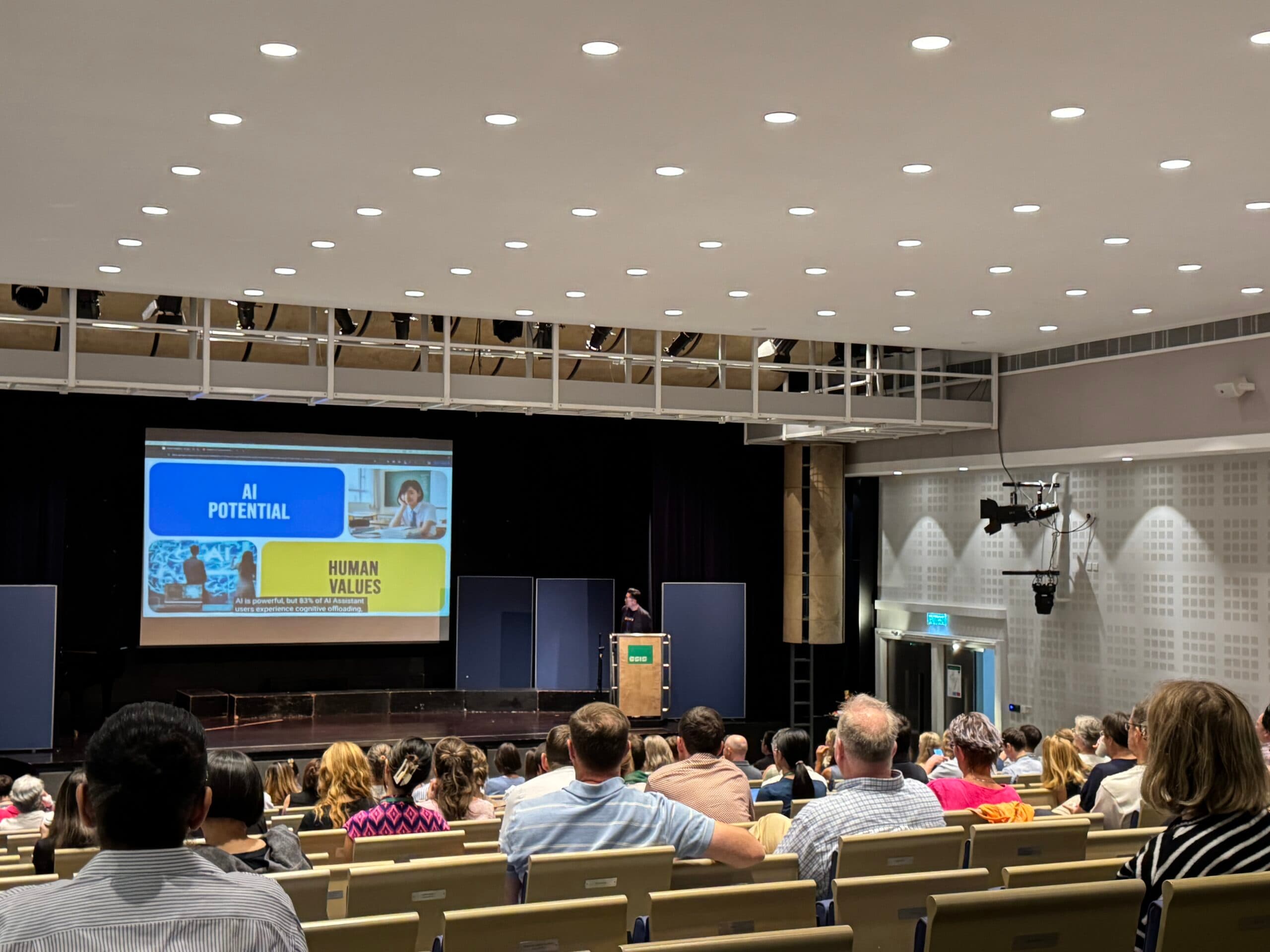 Students exploring human values and AI potential